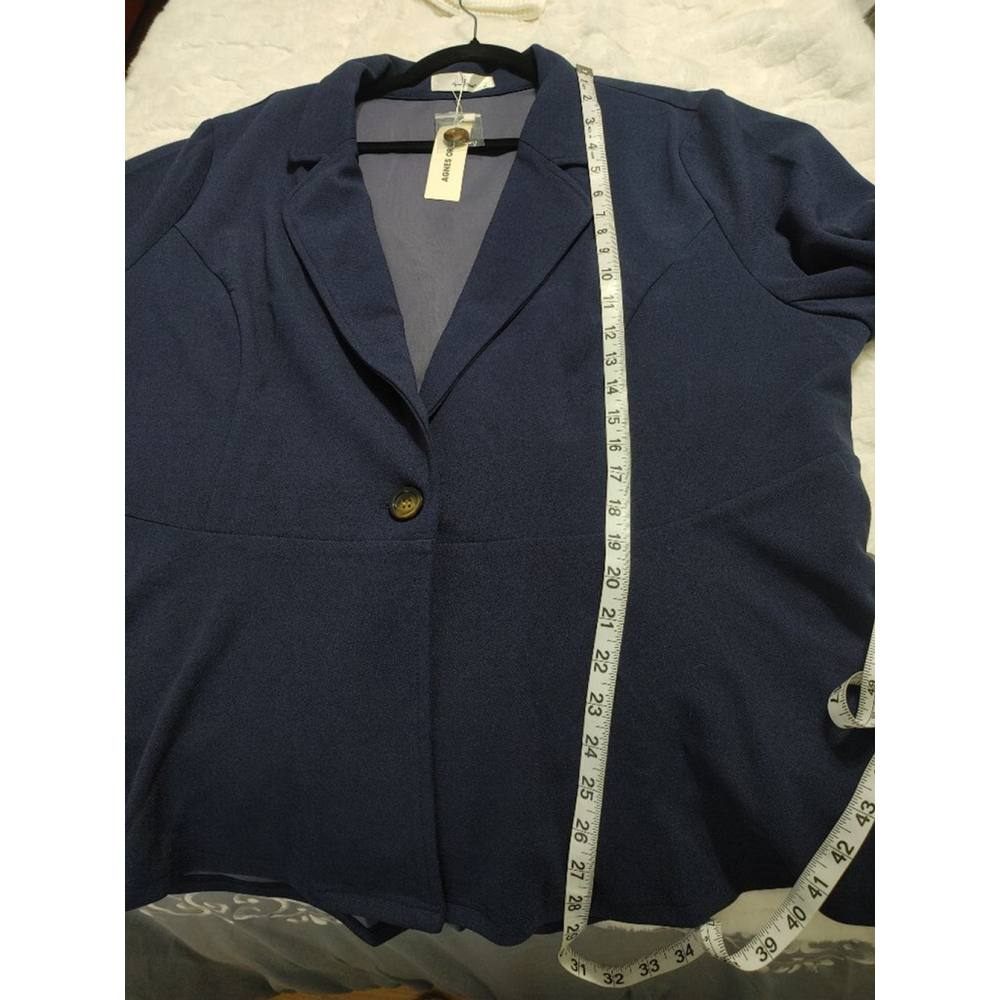 Women's Agnes Orinda Navy Blazer Plus Size 3X - Picture 7 of 8